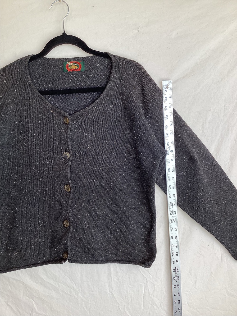 Vintage Alps Apparel Women’s Button Down Sweater cardigan made in USA - Picture 7 of 13